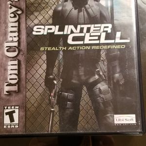 PS2 SPLINTER CELL Cartridge and Insert Booklet tested